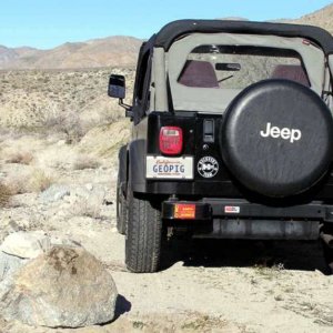 geopig's jeep in Joshua Tree NP