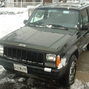 jakbob\'s xj in the snow