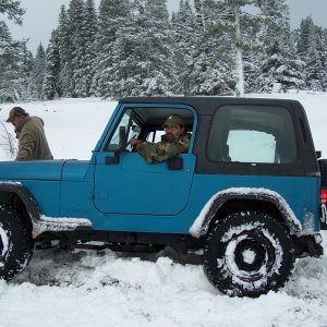 My YJ on Skyline Road