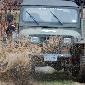 playing in the mud