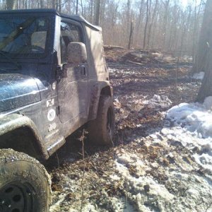 Running snotty slick mud with A/T's