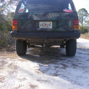 My 88' XJ after with new rear-end lift