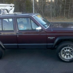 my jeep clean for a min. lol