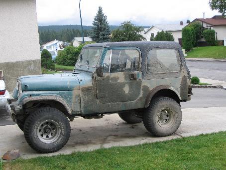 My muddy Jeep