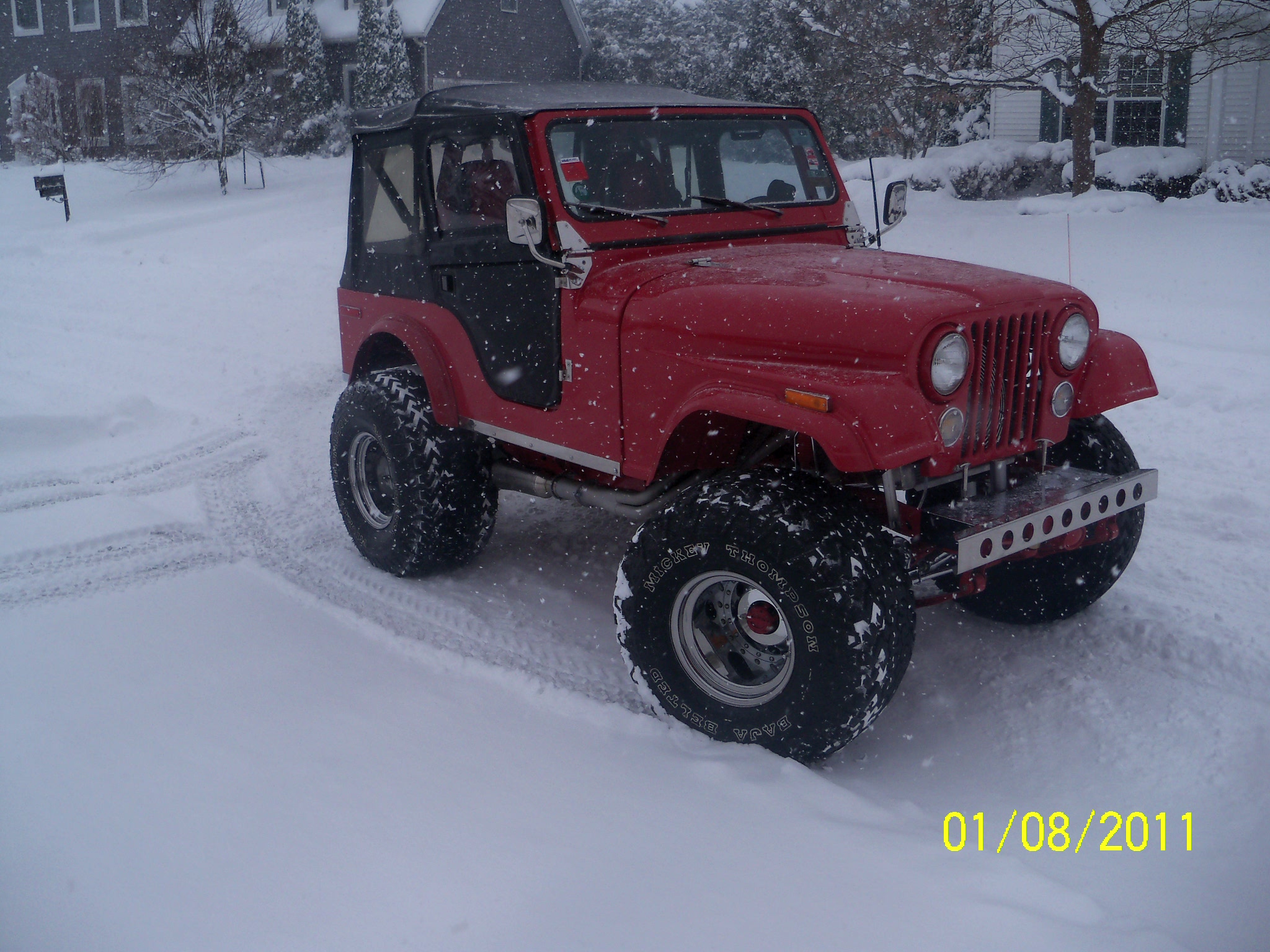 playing in the snow