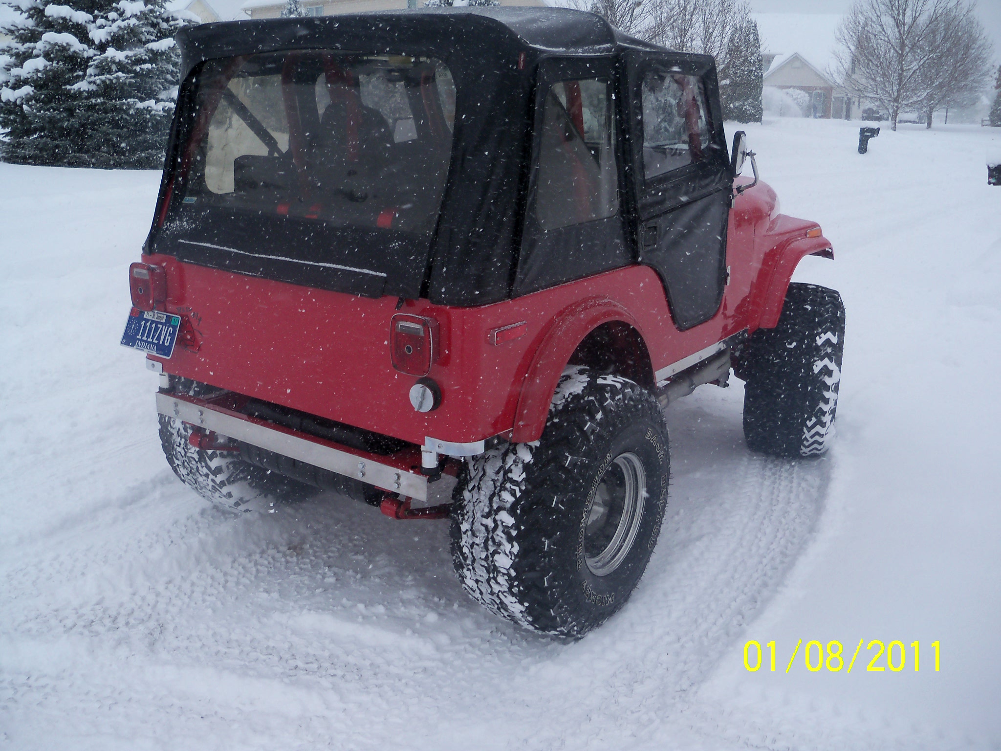 playing in the snow