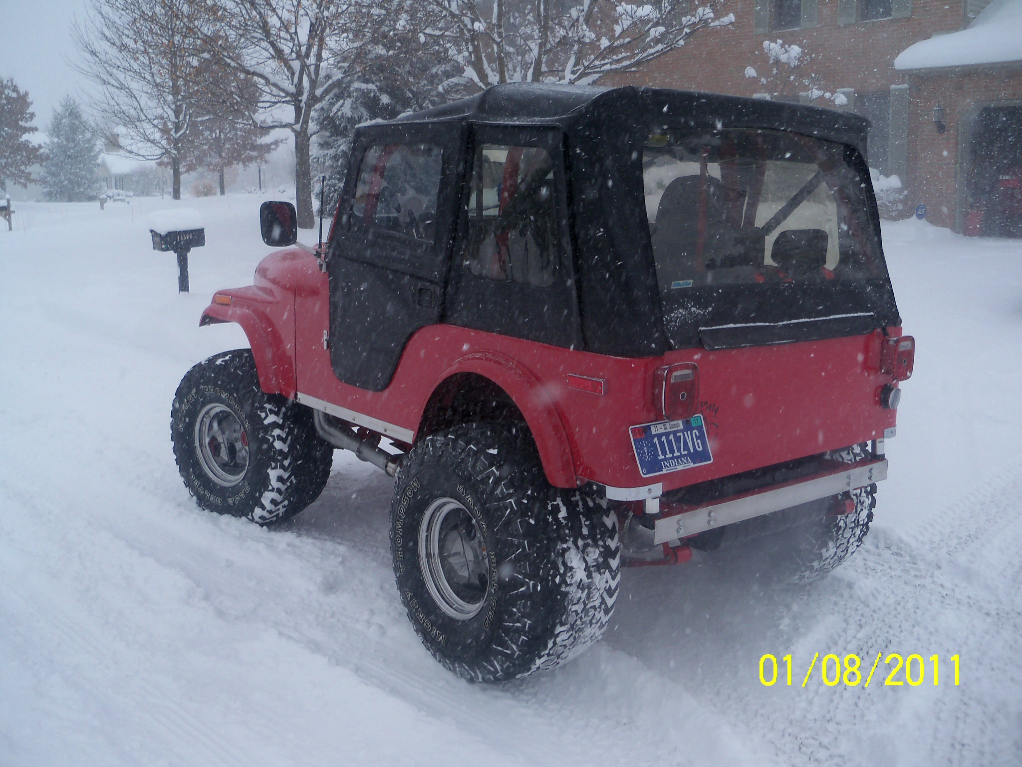 playing in the snow