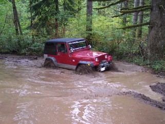 splashing in the mud