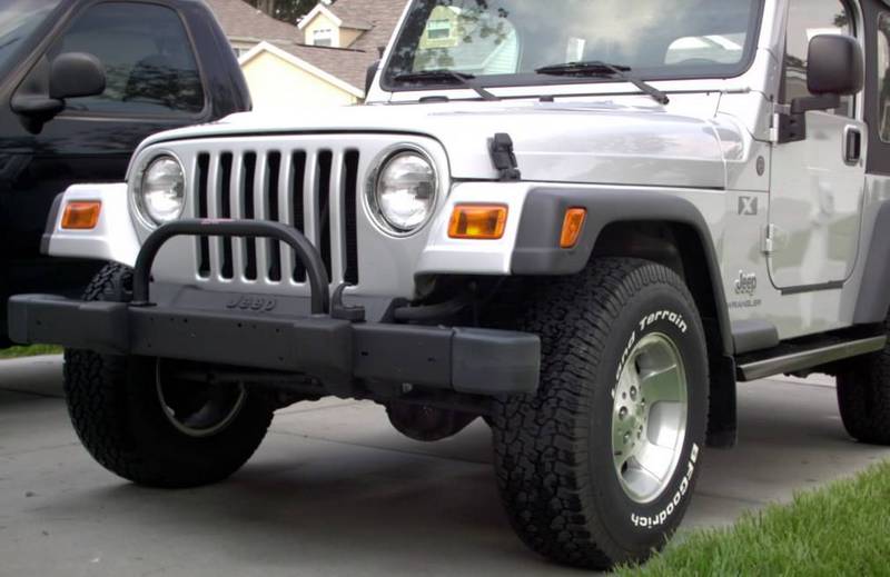 Tires and brush guard